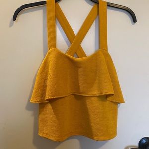 Madewell Tank. Size XXS - top fits like a size Small. Color Mustard/Yellow.